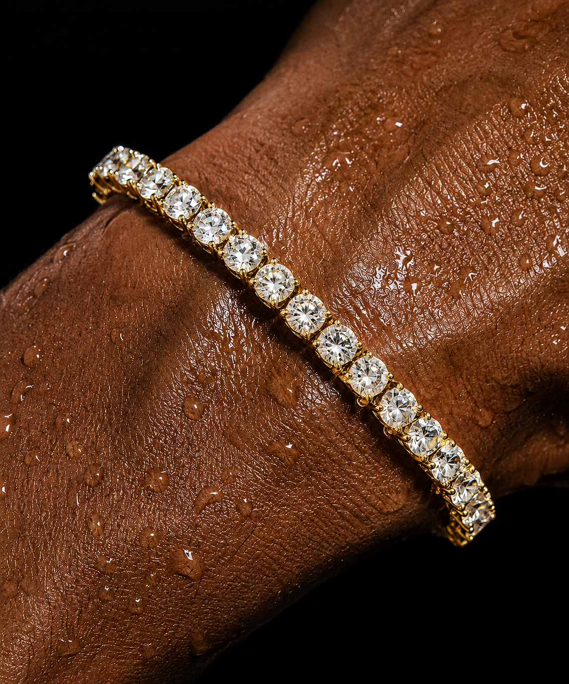 TASSI TENNIS BRACELET GOLD