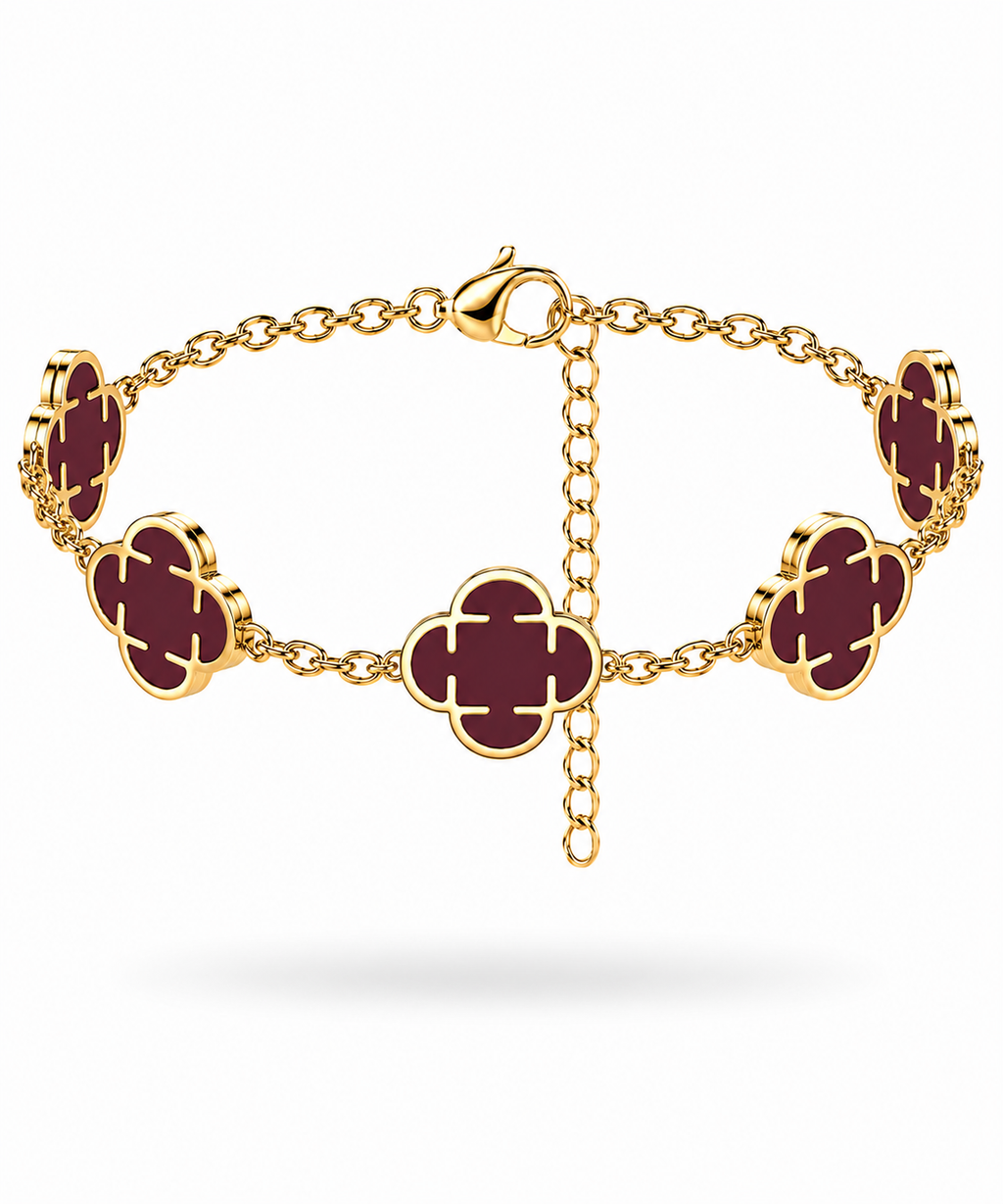 TASSI GOLD CLOVER BRACELET