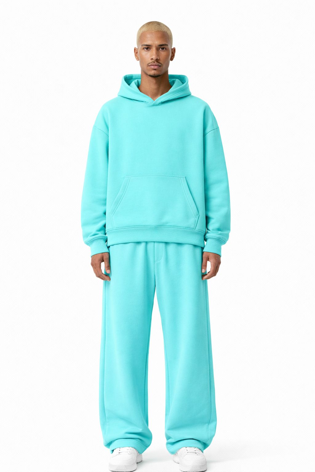 TASSI BAGGY HOODIE ICEBLAU