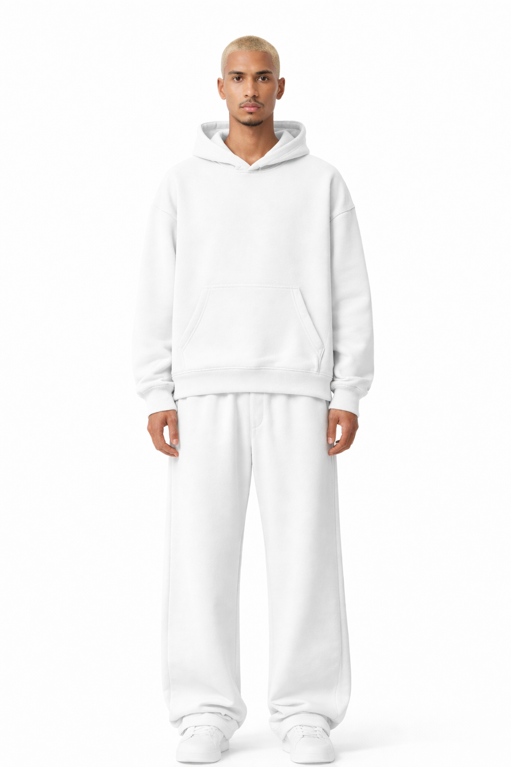 TASSI BAGGY HOODIE WHITE