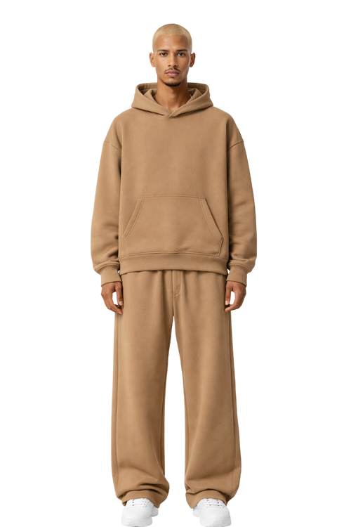 TASSI BAGGY HOODIE BEIGE