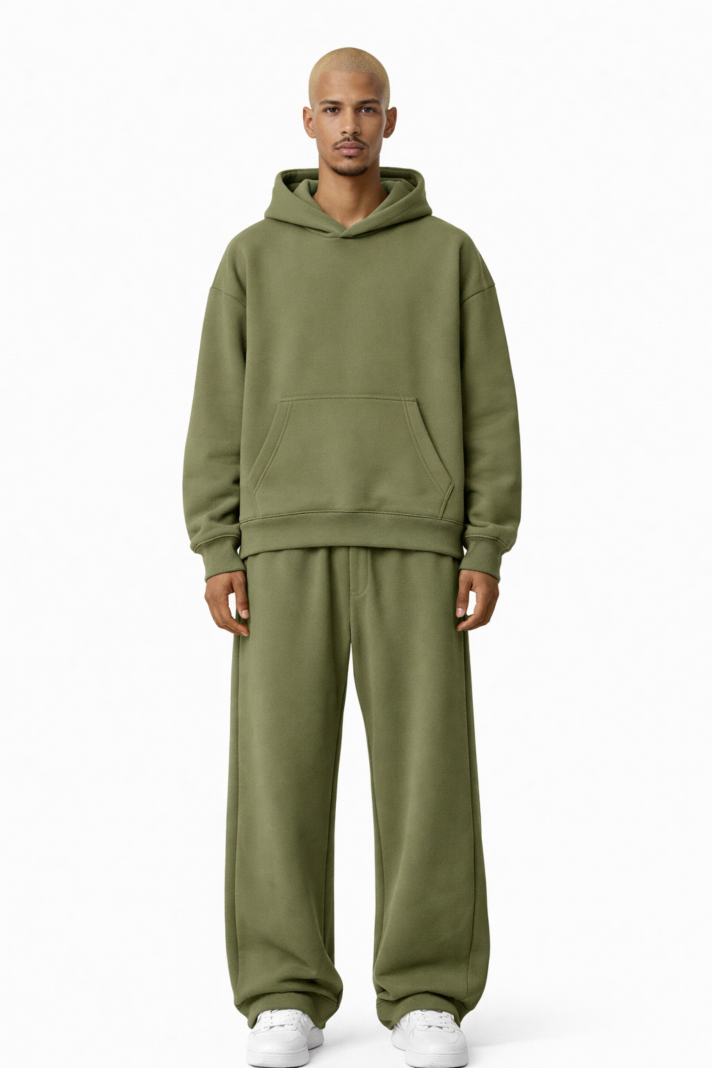 TASSI BAGGY HOODIE OLIVE