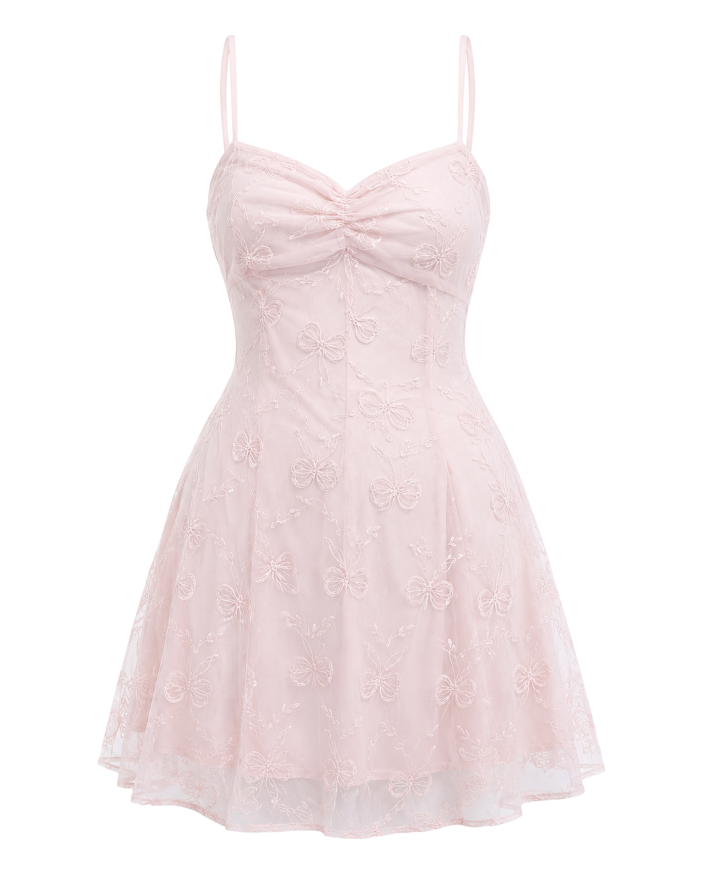 Blush Bow Mini Dress