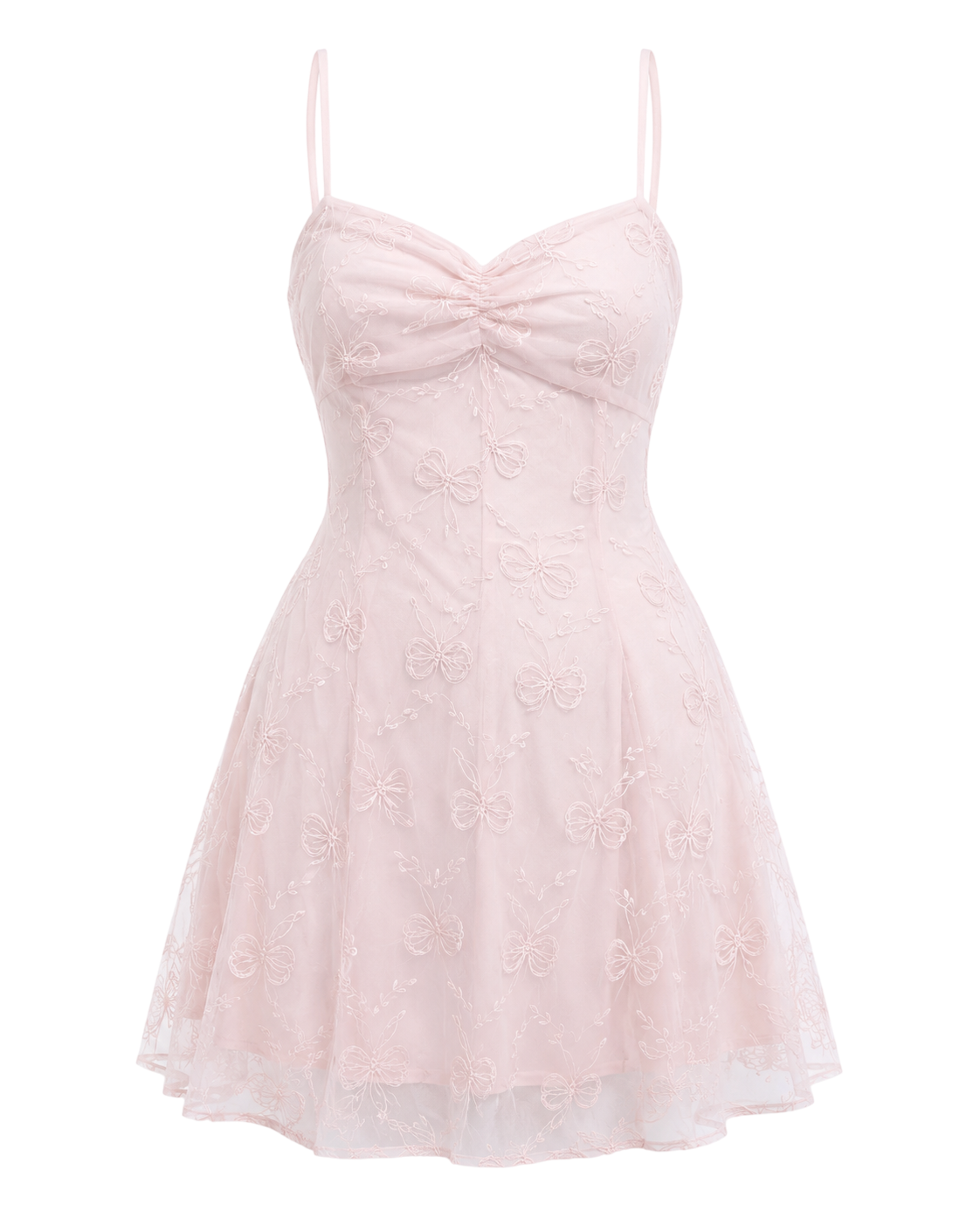 Blush Bow Mini Dress