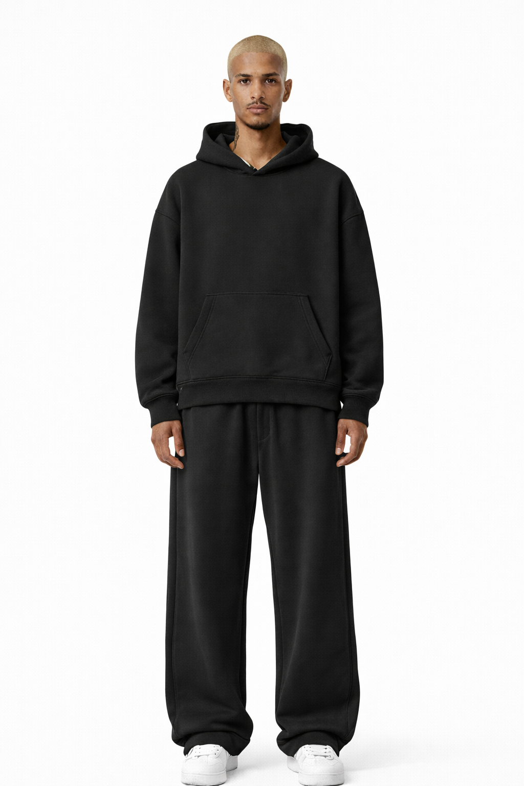 TASSI BAGGY HOODIE BLACK