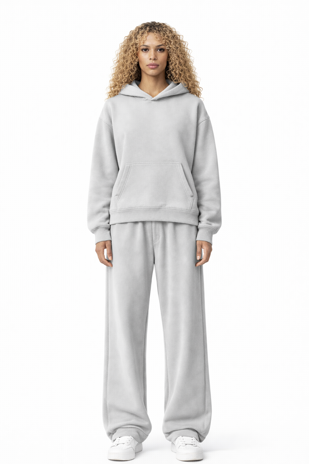 TASSI BAGGY HOODIE LIGHT GREY