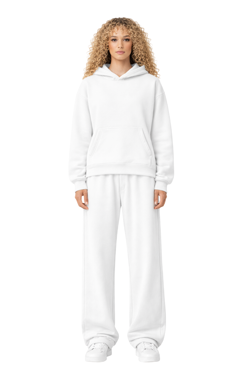 TASSI BAGGY HOODIE WHITE