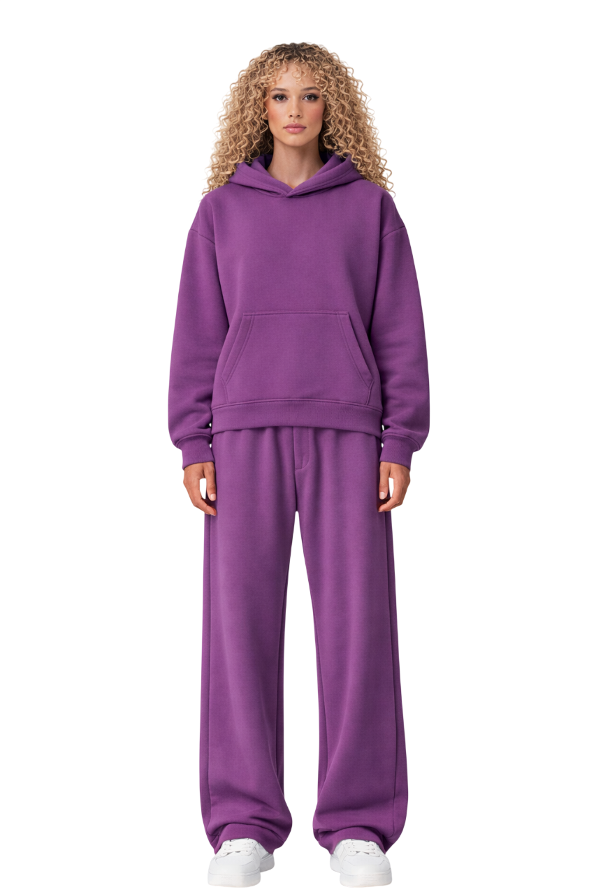TASSI BAGGY HOODIE LILA