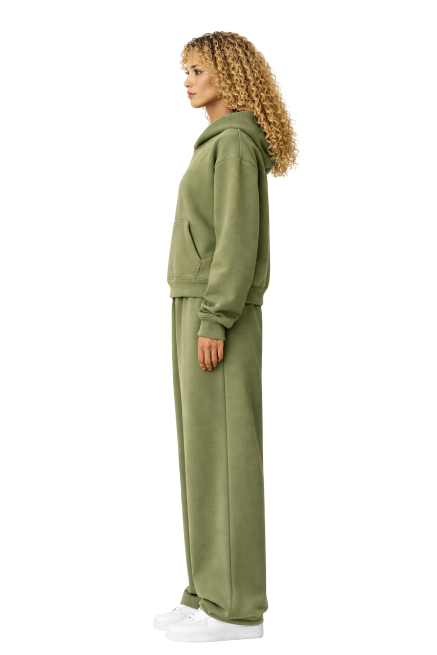 TASSI BAGGY HOODIE OLIVE