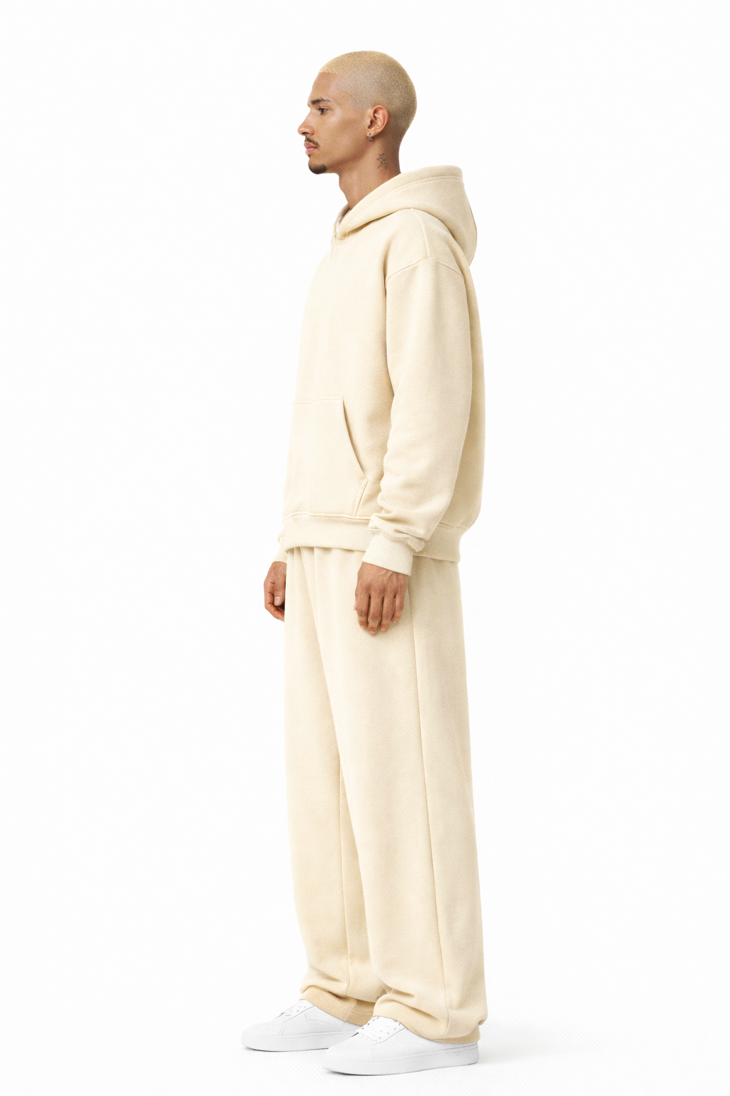 TASSI BAGGY HOODIE CREME
