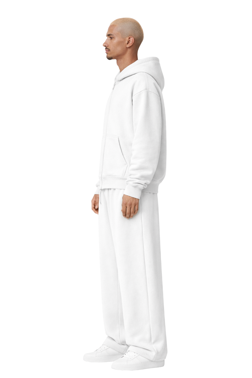 TASSI BAGGY HOODIE WHITE