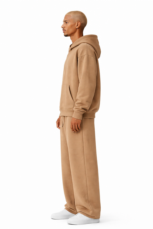 TASSI BAGGY HOODIE BEIGE