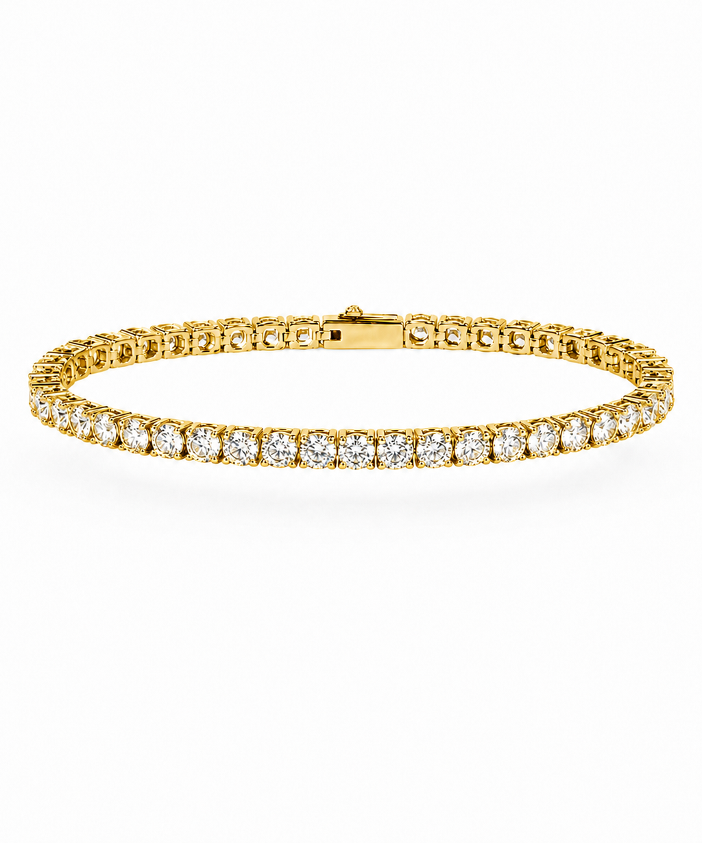 TASSI TENNIS BRACELET GOLD