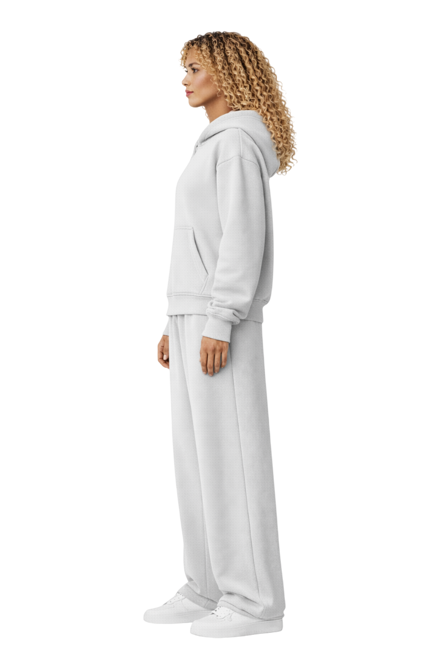 TASSI BAGGY HOODIE LIGHT GREY