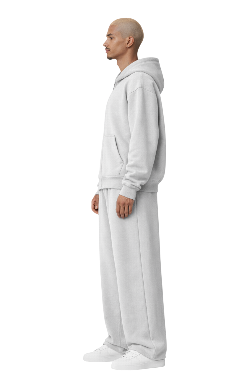 TASSI BAGGY HOODIE LIGHT GREY