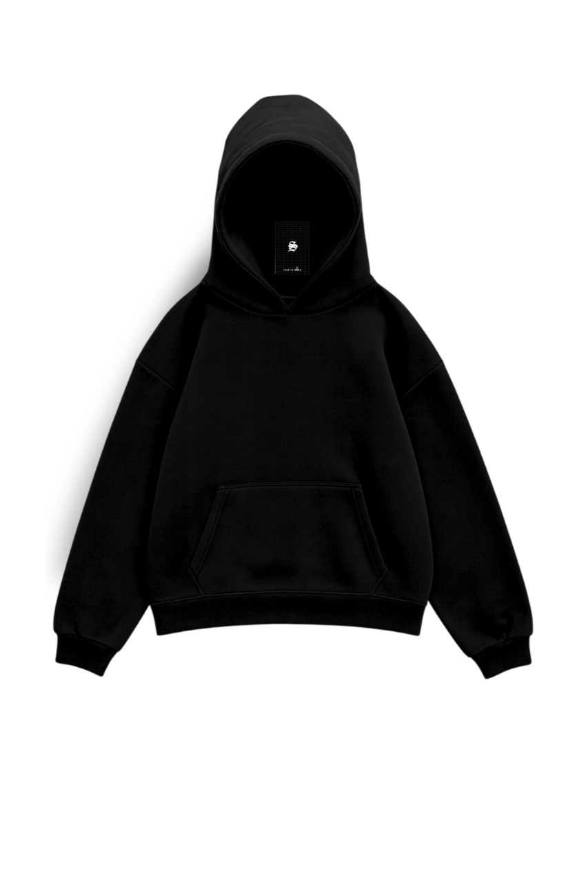 TASSI BAGGY HOODIE BLACK