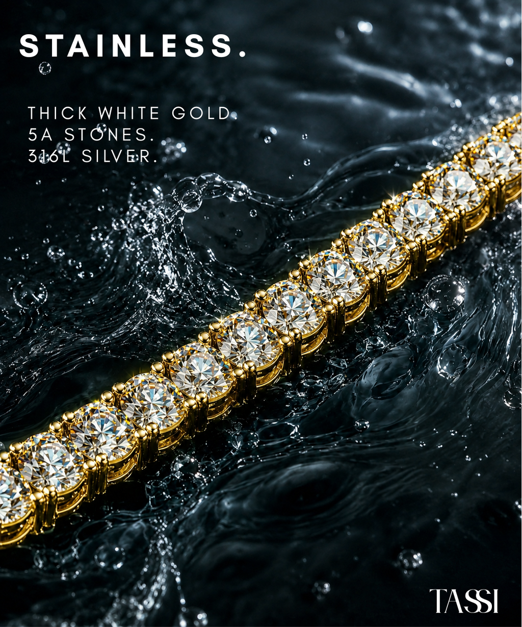 TASSI TENNIS BRACELET GOLD