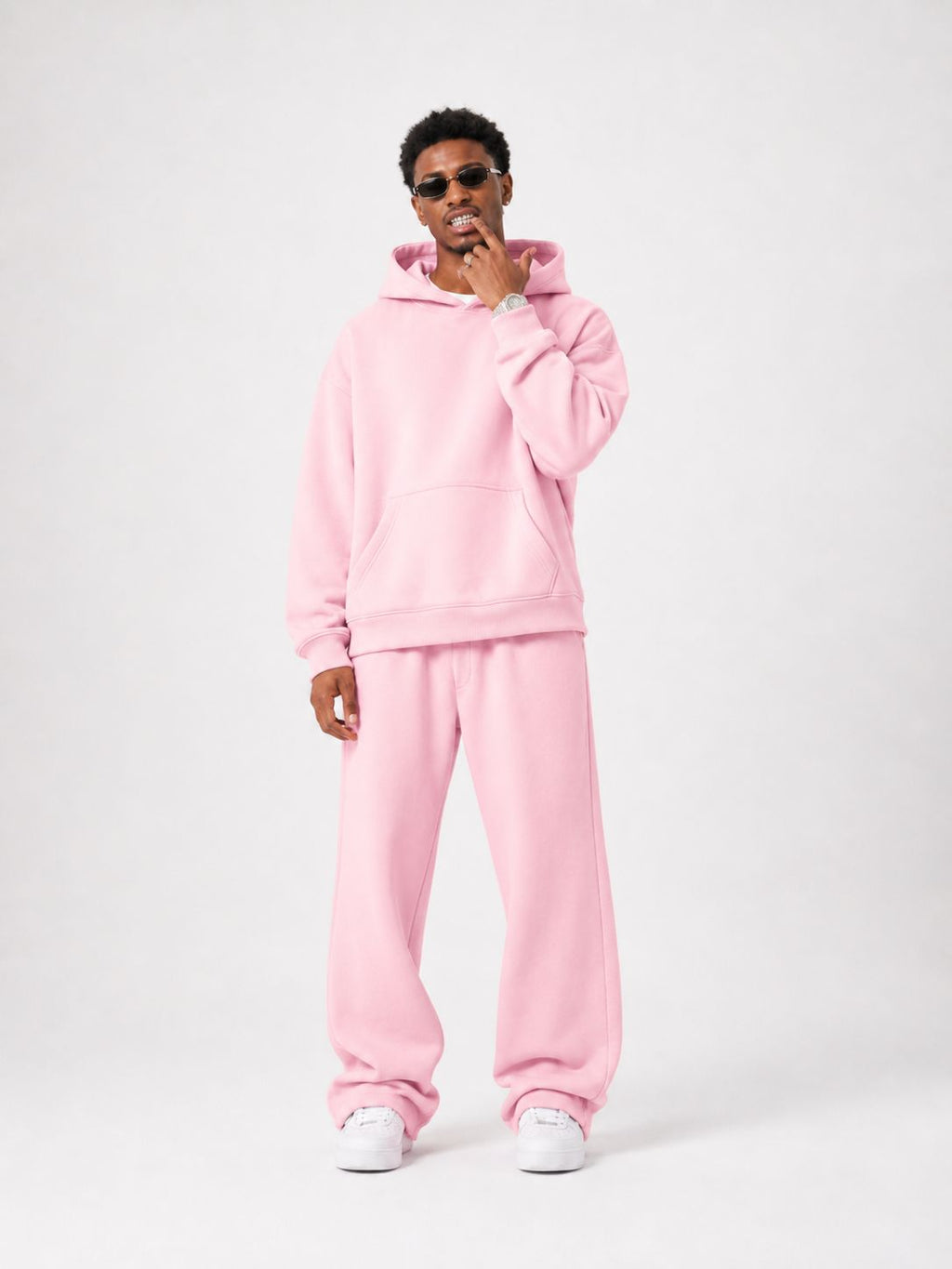 TASSI BAGGY HOODIE PINK